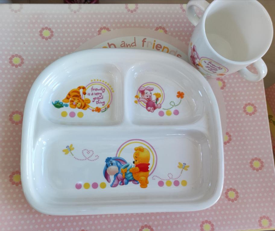Piatto pappa con tazza disney